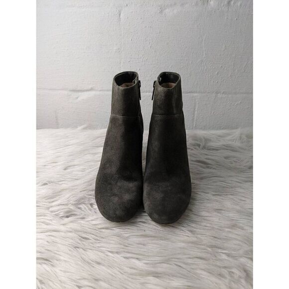 Michael Kors  Arabella Block Heel Ankle zip Boots Dark Green Suede SZ‎ 8 M - Picture 2 of 8